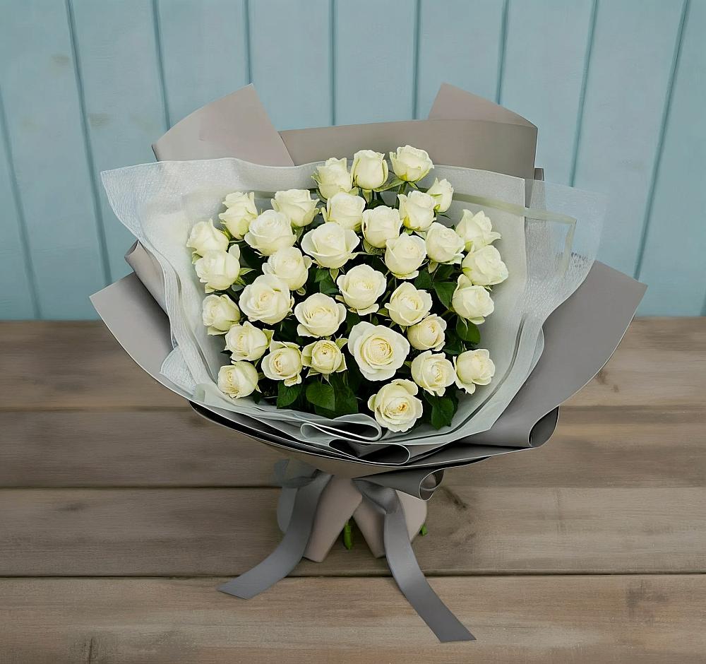Букет Белоснежная нежность в Поселке имени Морозова