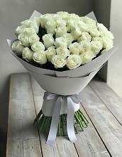 Букет 35 Белых роз #REPLACE_PRED# Поселке имени Морозова
