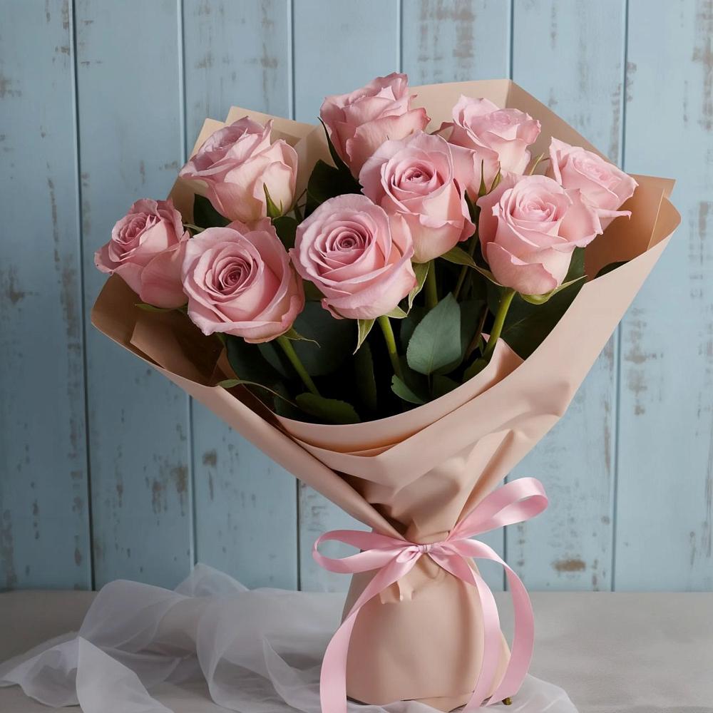 Букет цветов из: Розы в Поселке имени Морозова