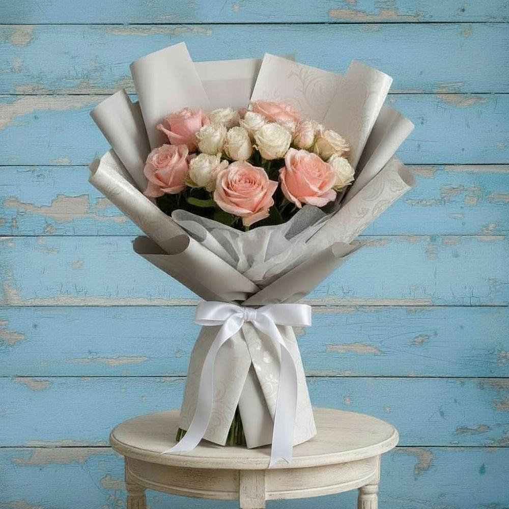 Букет цветов из: Розы в Поселке имени Морозова