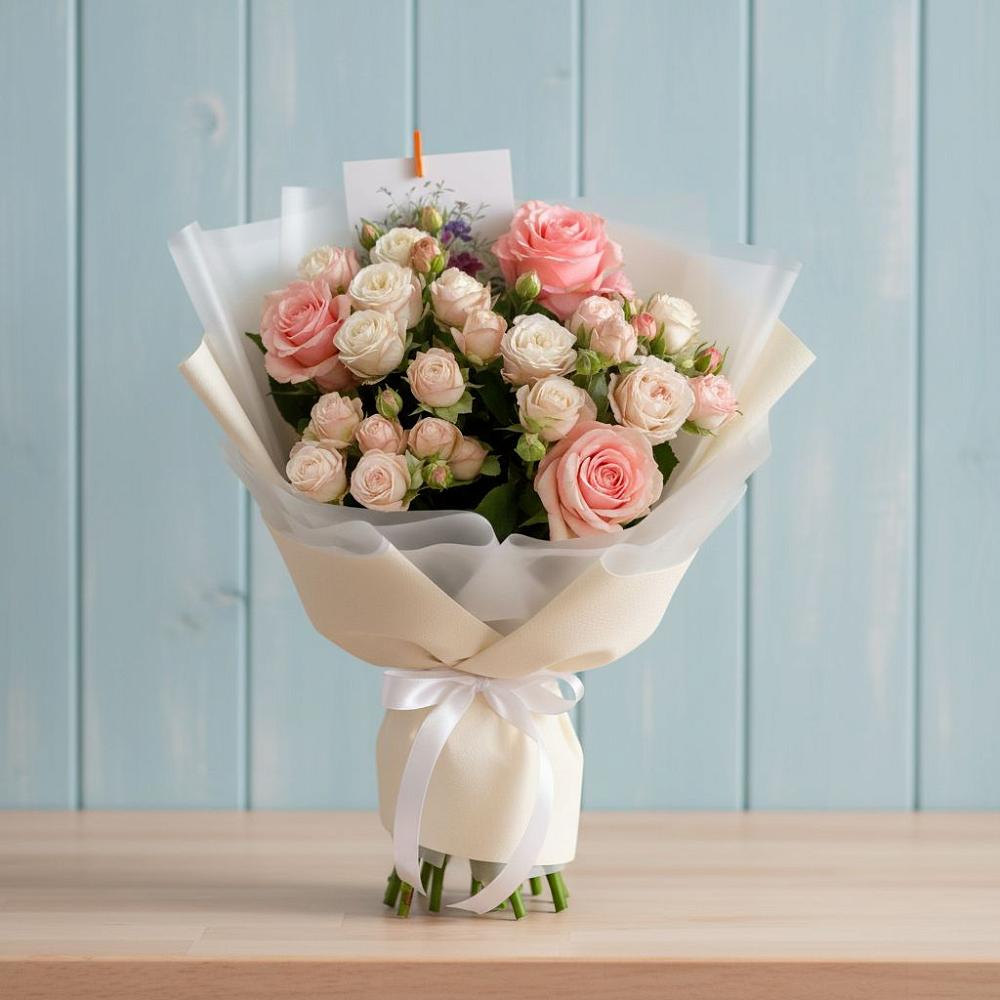 Букет цветов из: Розы в Поселке имени Морозова