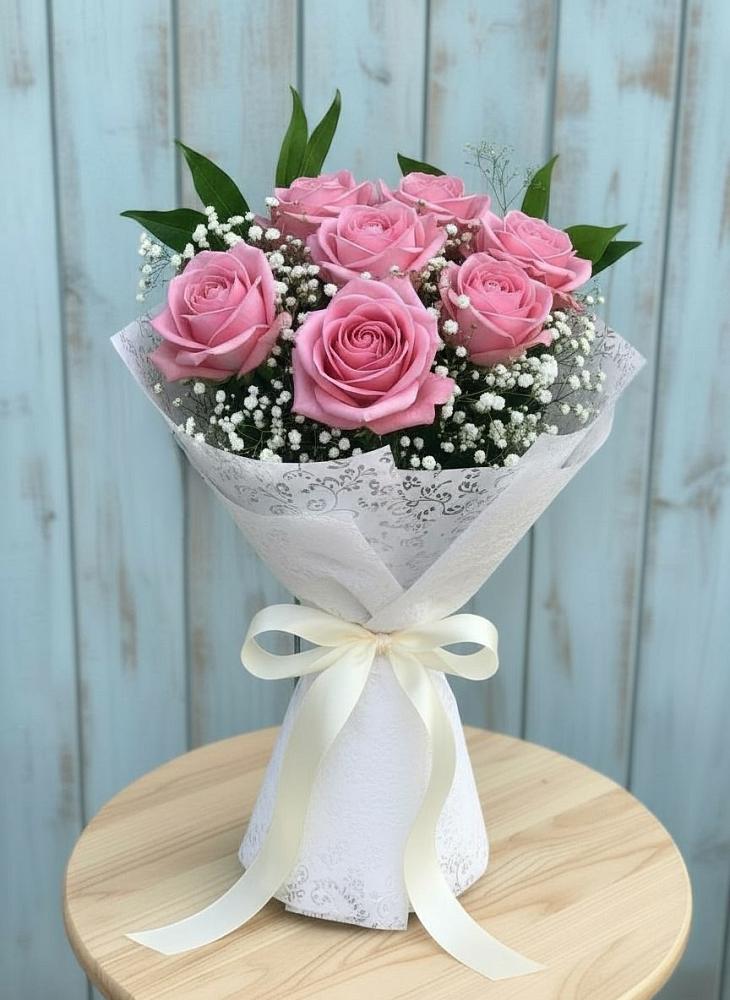 Букет цветов из: Розы в Поселке имени Морозова