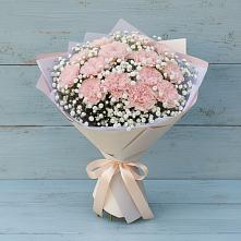 Букет цветов из:  Гвоздики в Поселке имени Морозова