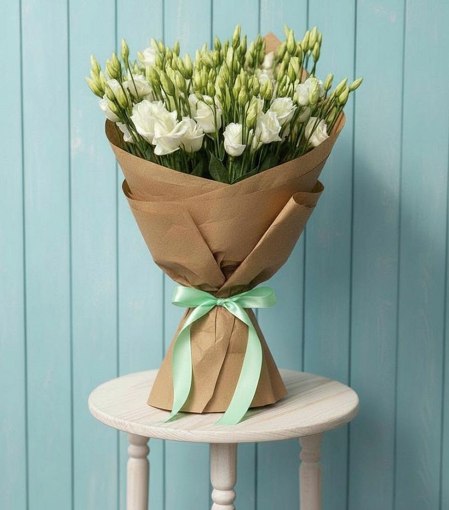 Букет цветов из: Лизиантусы в Поселке имени Морозова