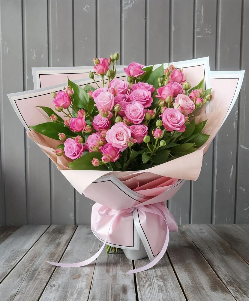 Букет Розовый кустик в Поселке имени Морозова