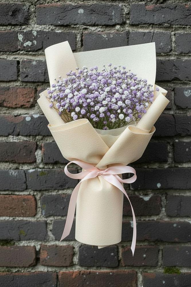 Букет цветов из: Гипсофила в Поселке имени Морозова