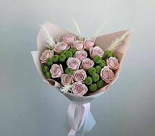 Букет цветов из:  Розы и Хризантемы в Поселке имени Морозова