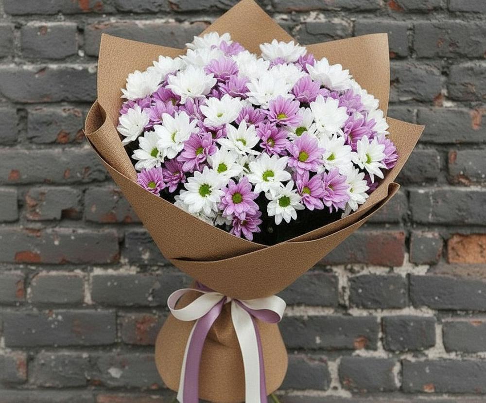 Букет цветов из: Хризантемы в Поселке имени Морозова
