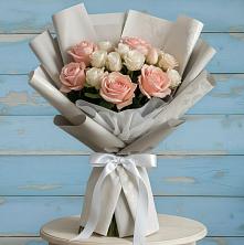 Букет цветов из:  Розы в Поселке имени Морозова
