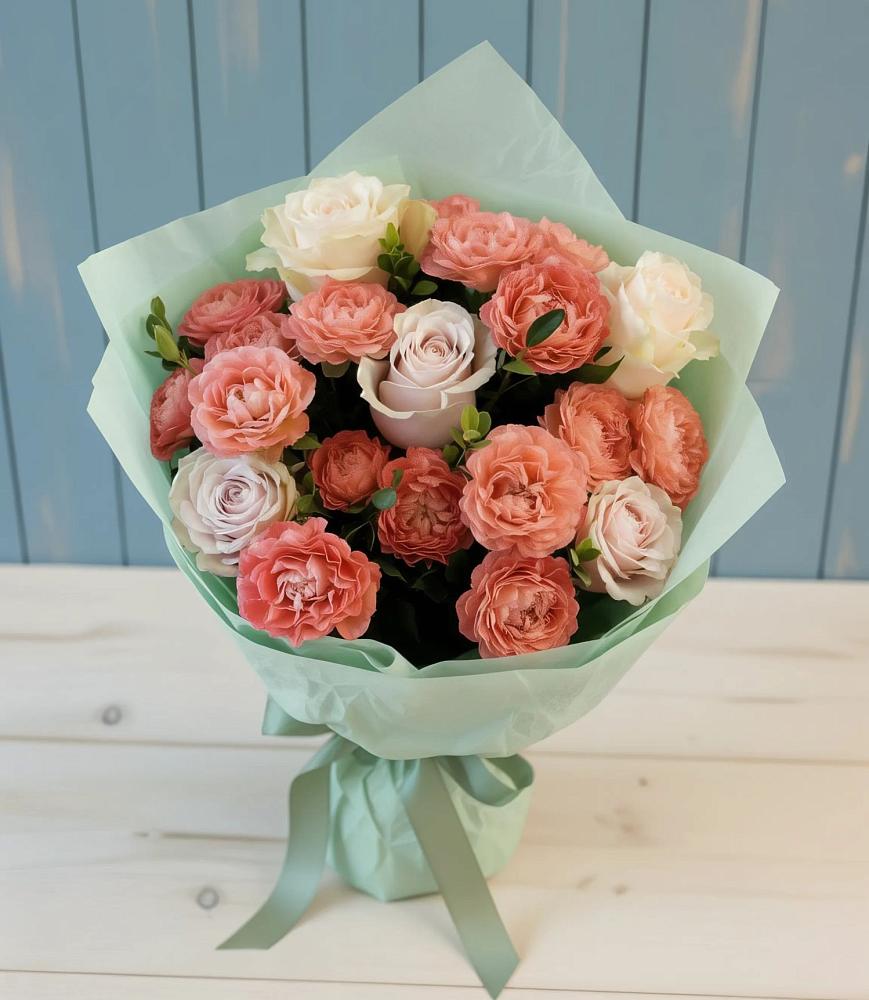 Букет цветов из: Розы в Поселке имени Морозова