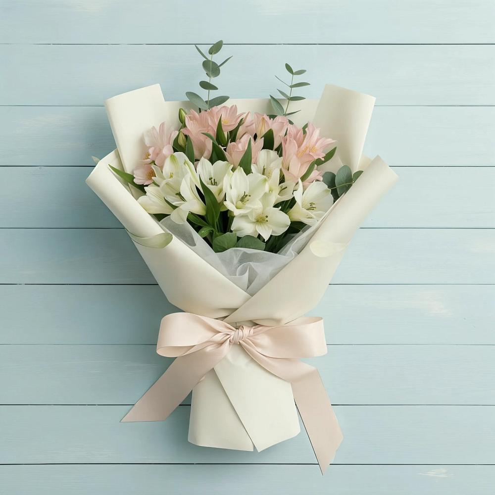 Букет цветов из: Альстромерии в Поселке имени Морозова