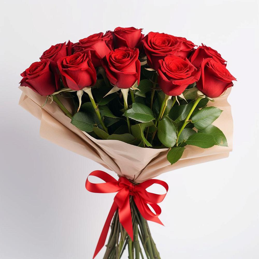 Букет 11 Красных роз Эдлесс Лав в Поселке имени Морозова